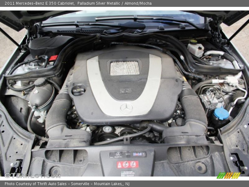 Palladium Silver Metallic / Almond/Mocha 2011 Mercedes-Benz E 350 Cabriolet