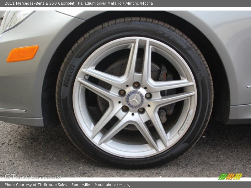 Palladium Silver Metallic / Almond/Mocha 2011 Mercedes-Benz E 350 Cabriolet
