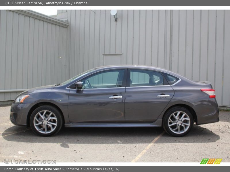 Amethyst Gray / Charcoal 2013 Nissan Sentra SR