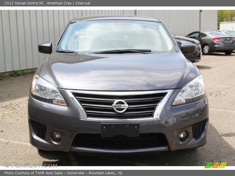 Amethyst Gray / Charcoal 2013 Nissan Sentra SR