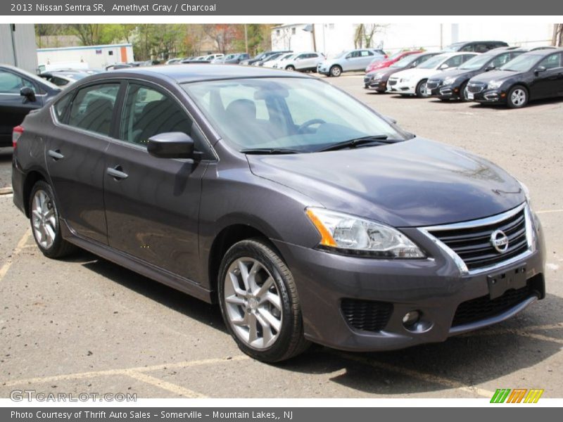 Amethyst Gray / Charcoal 2013 Nissan Sentra SR