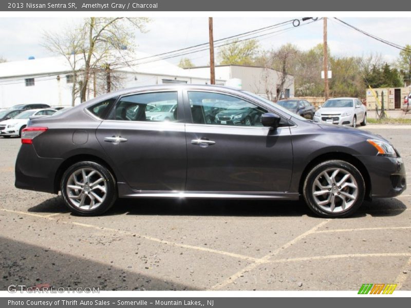 Amethyst Gray / Charcoal 2013 Nissan Sentra SR