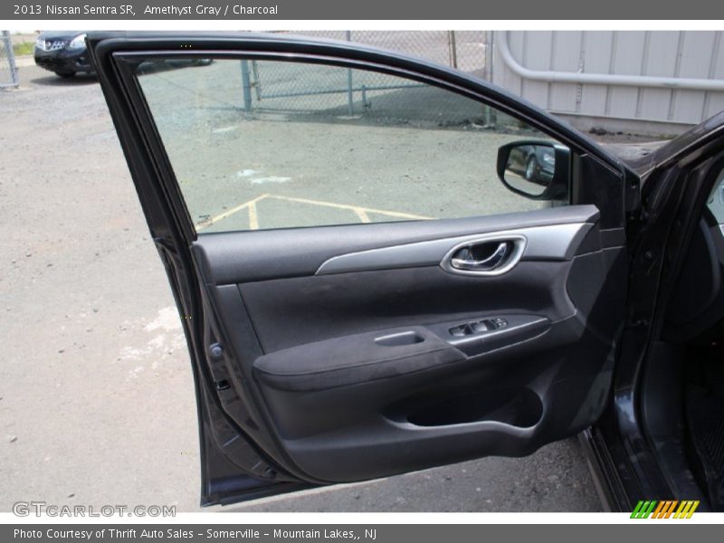 Amethyst Gray / Charcoal 2013 Nissan Sentra SR