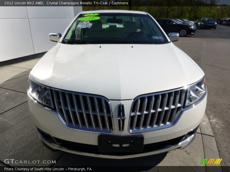 Crystal Champagne Metallic Tri-Coat / Cashmere 2012 Lincoln MKZ AWD