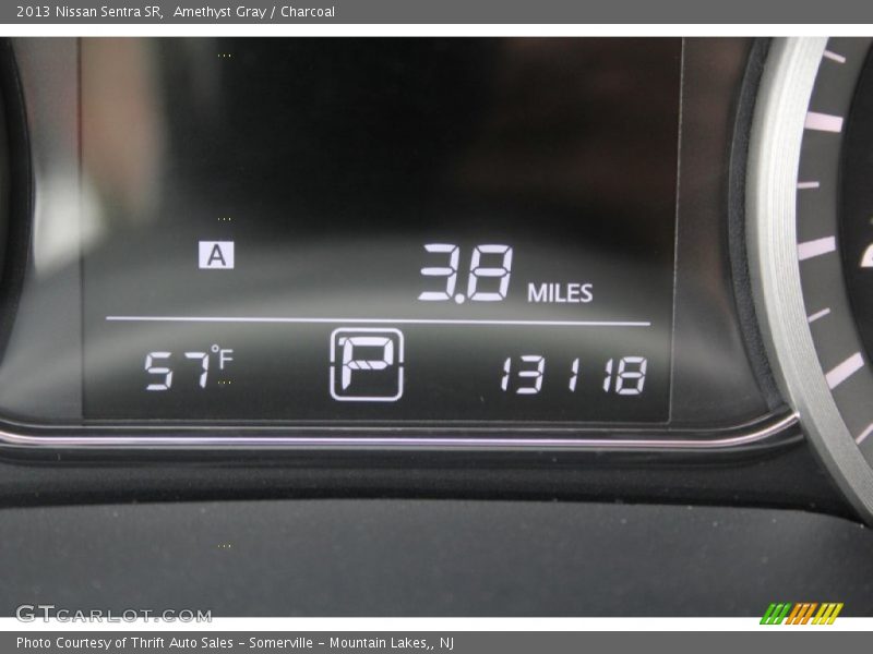 Amethyst Gray / Charcoal 2013 Nissan Sentra SR