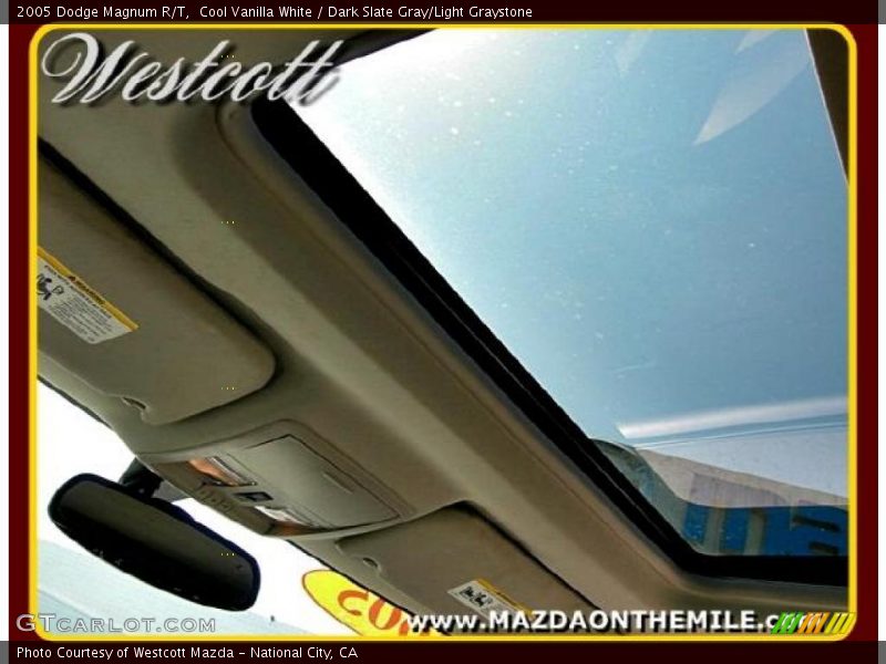 Cool Vanilla White / Dark Slate Gray/Light Graystone 2005 Dodge Magnum R/T