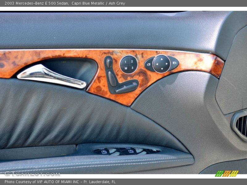 Capri Blue Metallic / Ash Grey 2003 Mercedes-Benz E 500 Sedan