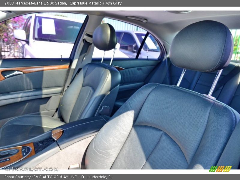 Capri Blue Metallic / Ash Grey 2003 Mercedes-Benz E 500 Sedan
