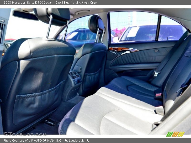 Capri Blue Metallic / Ash Grey 2003 Mercedes-Benz E 500 Sedan