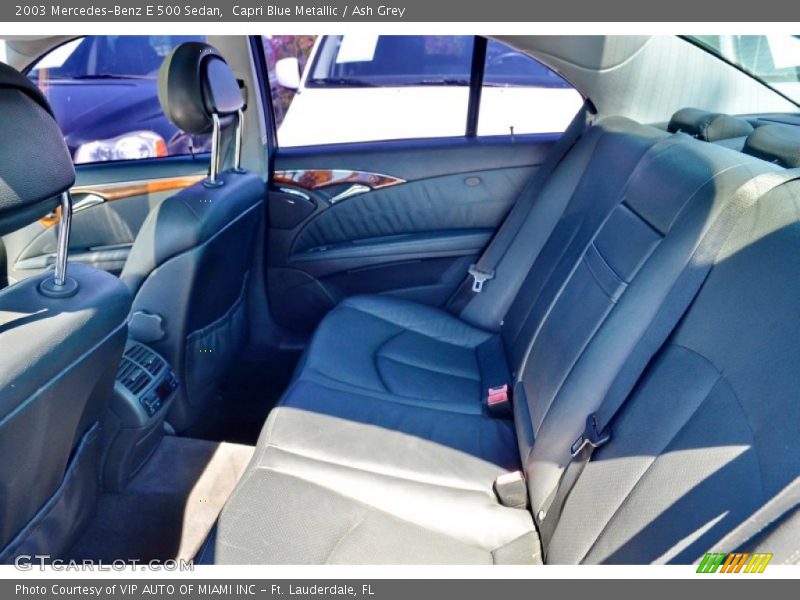 Capri Blue Metallic / Ash Grey 2003 Mercedes-Benz E 500 Sedan