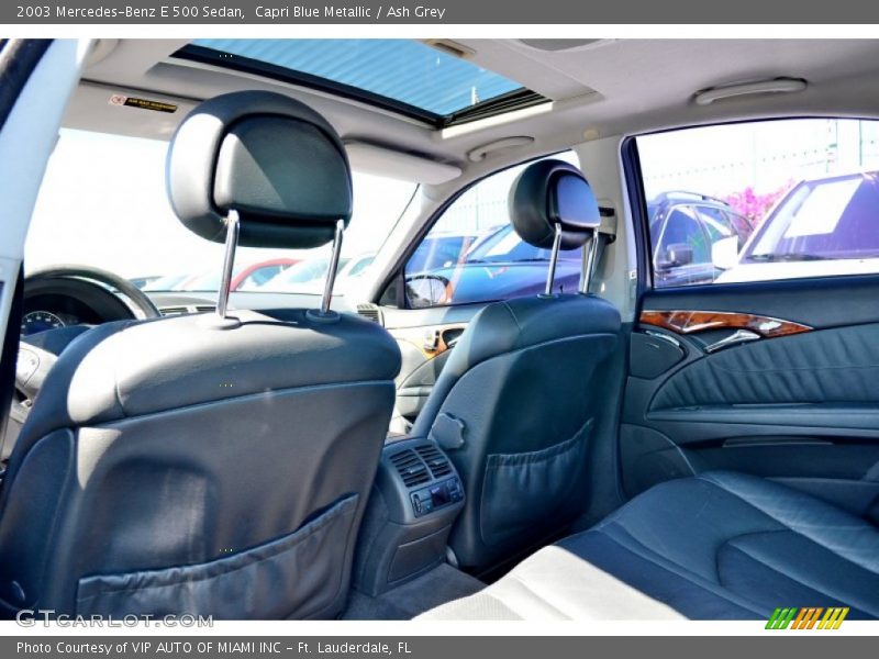Capri Blue Metallic / Ash Grey 2003 Mercedes-Benz E 500 Sedan