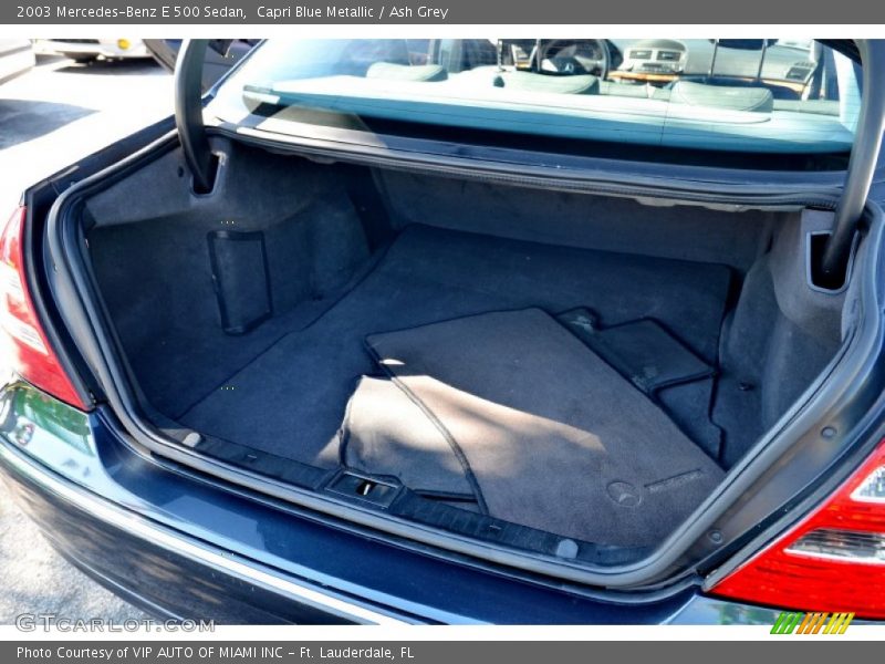 Capri Blue Metallic / Ash Grey 2003 Mercedes-Benz E 500 Sedan