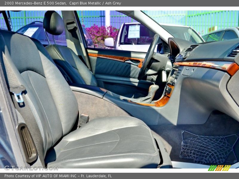 Capri Blue Metallic / Ash Grey 2003 Mercedes-Benz E 500 Sedan