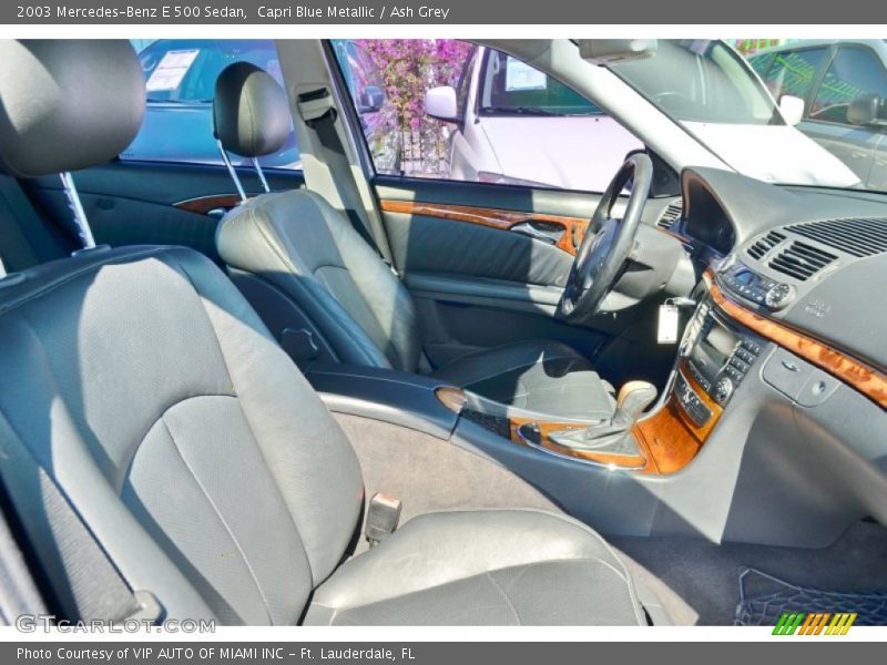 Capri Blue Metallic / Ash Grey 2003 Mercedes-Benz E 500 Sedan