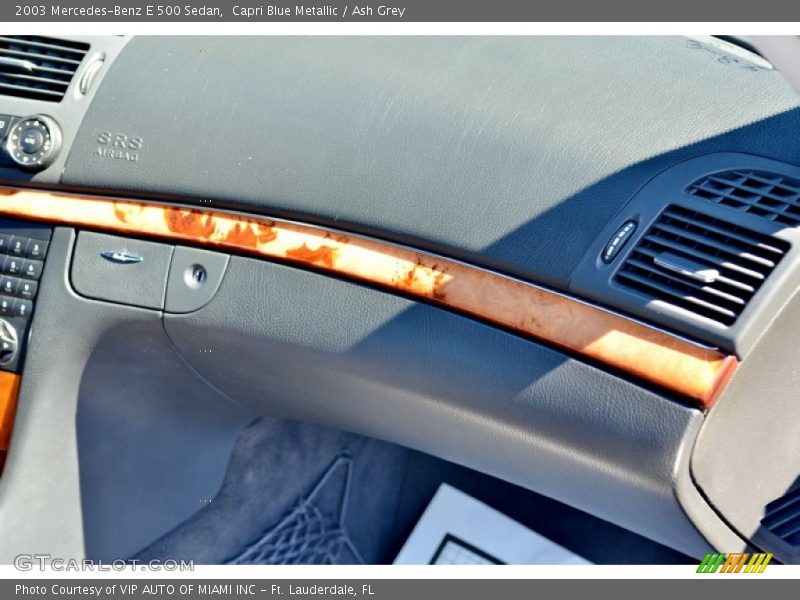 Capri Blue Metallic / Ash Grey 2003 Mercedes-Benz E 500 Sedan