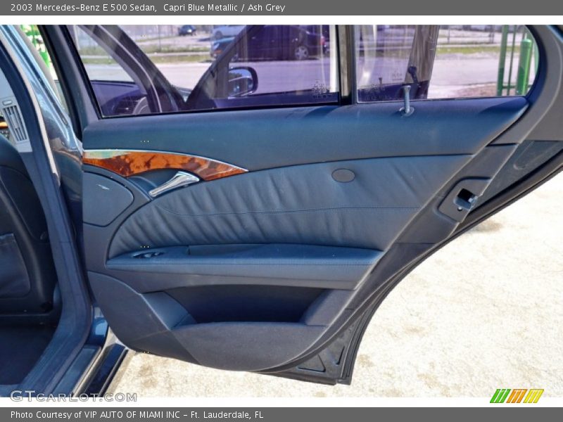 Capri Blue Metallic / Ash Grey 2003 Mercedes-Benz E 500 Sedan