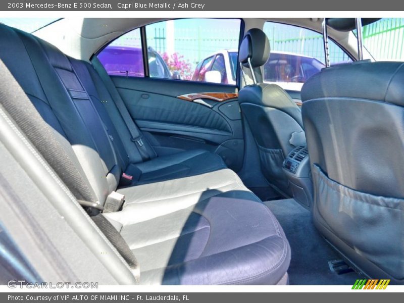 Capri Blue Metallic / Ash Grey 2003 Mercedes-Benz E 500 Sedan