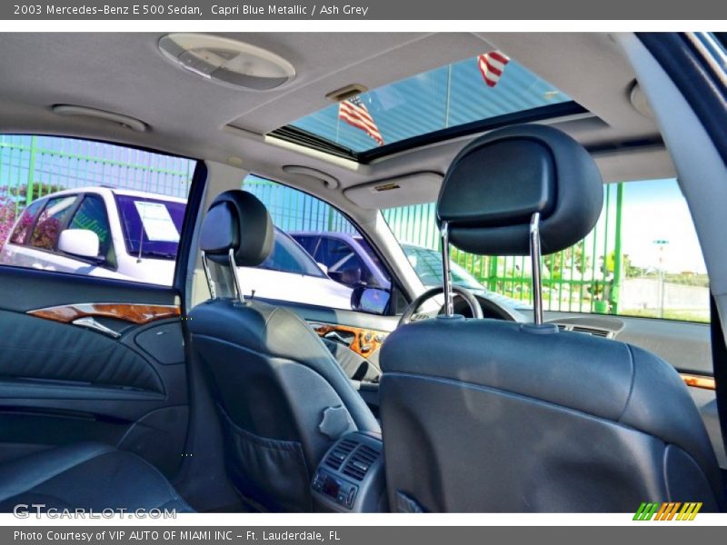 Capri Blue Metallic / Ash Grey 2003 Mercedes-Benz E 500 Sedan