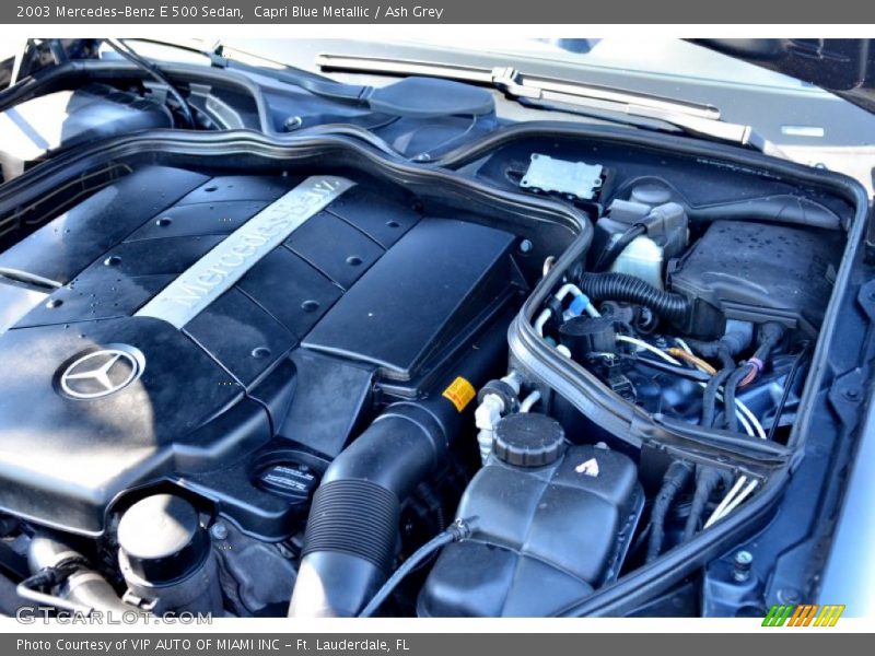 Capri Blue Metallic / Ash Grey 2003 Mercedes-Benz E 500 Sedan