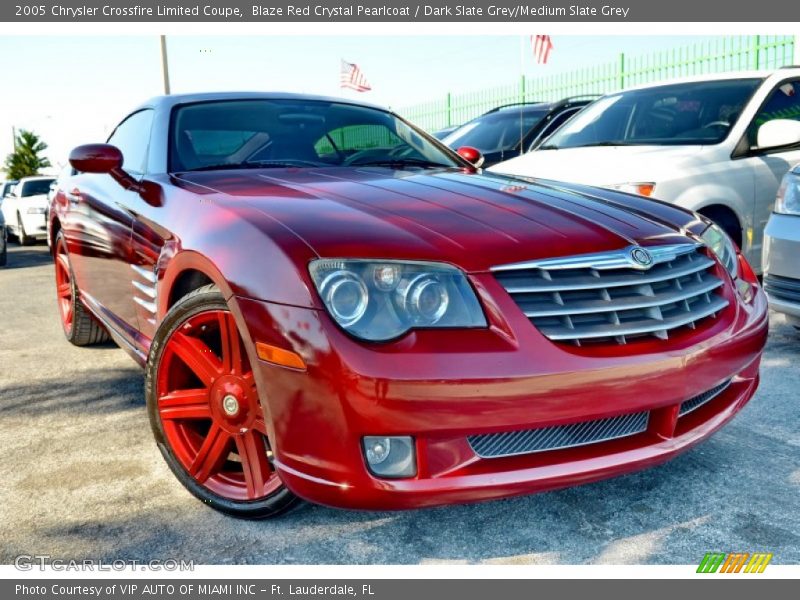 Blaze Red Crystal Pearlcoat / Dark Slate Grey/Medium Slate Grey 2005 Chrysler Crossfire Limited Coupe