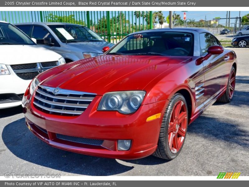Blaze Red Crystal Pearlcoat / Dark Slate Grey/Medium Slate Grey 2005 Chrysler Crossfire Limited Coupe
