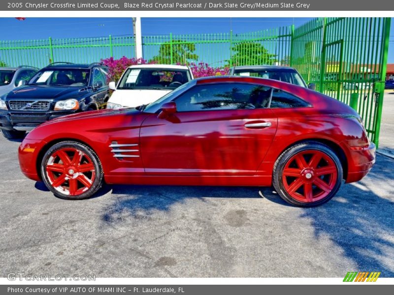 Blaze Red Crystal Pearlcoat / Dark Slate Grey/Medium Slate Grey 2005 Chrysler Crossfire Limited Coupe