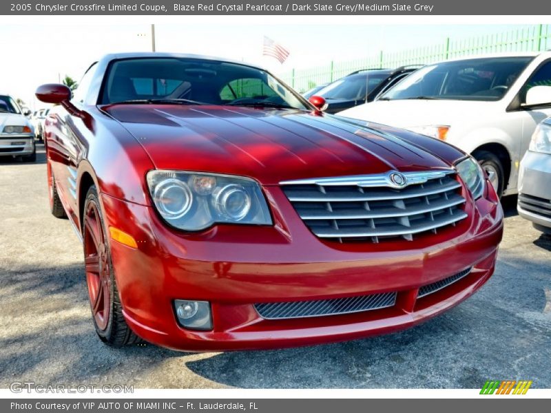 Blaze Red Crystal Pearlcoat / Dark Slate Grey/Medium Slate Grey 2005 Chrysler Crossfire Limited Coupe