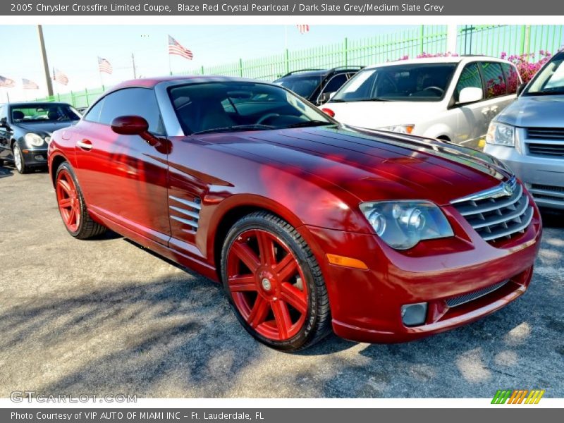 Blaze Red Crystal Pearlcoat / Dark Slate Grey/Medium Slate Grey 2005 Chrysler Crossfire Limited Coupe