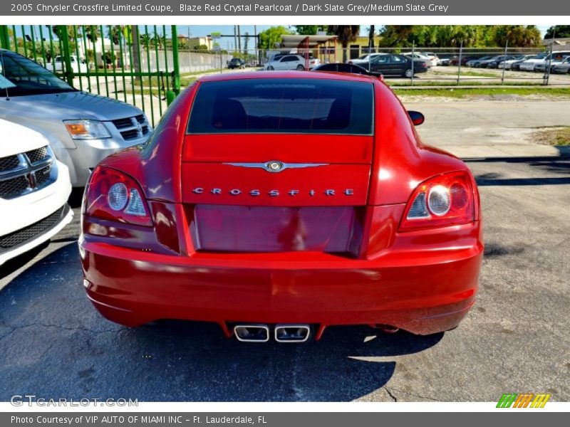 Blaze Red Crystal Pearlcoat / Dark Slate Grey/Medium Slate Grey 2005 Chrysler Crossfire Limited Coupe