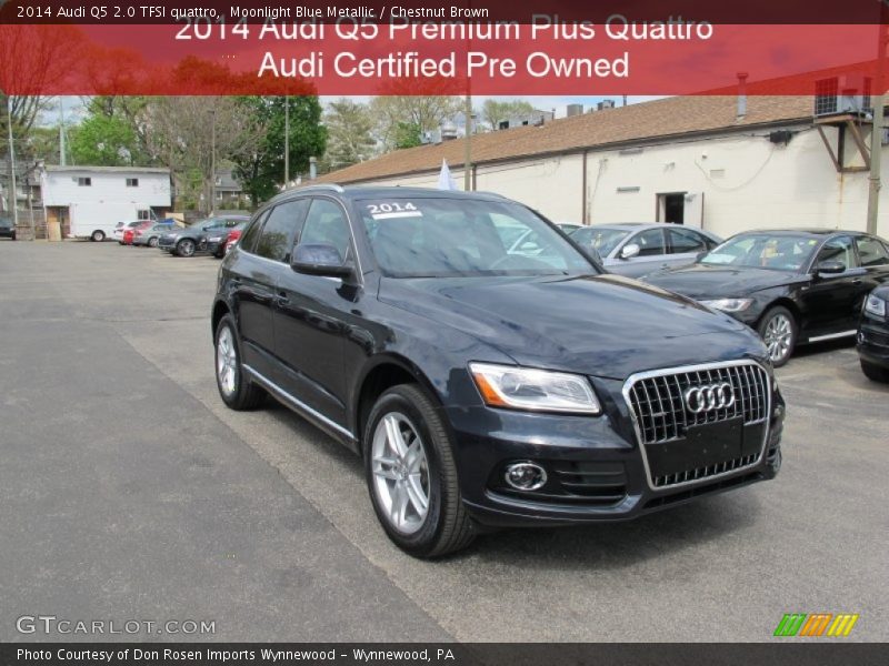 Moonlight Blue Metallic / Chestnut Brown 2014 Audi Q5 2.0 TFSI quattro