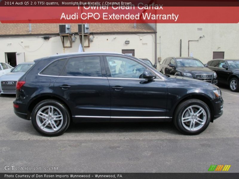 Moonlight Blue Metallic / Chestnut Brown 2014 Audi Q5 2.0 TFSI quattro