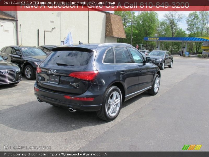 Moonlight Blue Metallic / Chestnut Brown 2014 Audi Q5 2.0 TFSI quattro