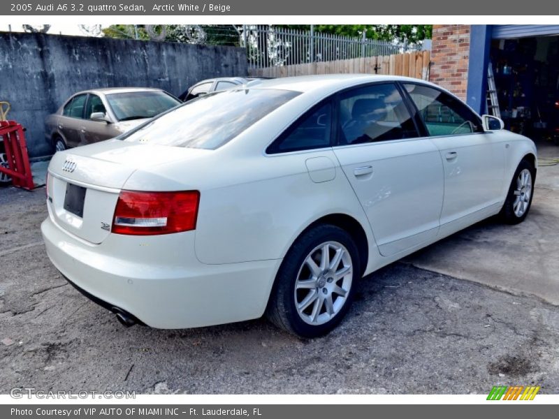 Arctic White / Beige 2005 Audi A6 3.2 quattro Sedan