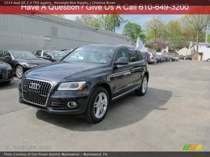 Moonlight Blue Metallic / Chestnut Brown 2014 Audi Q5 2.0 TFSI quattro