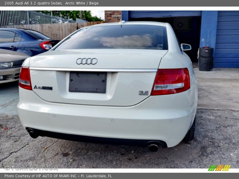 Arctic White / Beige 2005 Audi A6 3.2 quattro Sedan