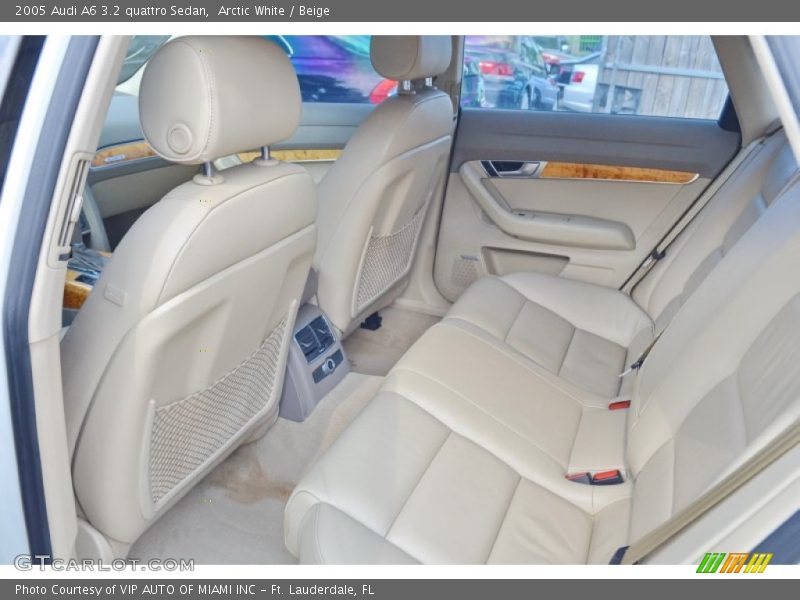 Arctic White / Beige 2005 Audi A6 3.2 quattro Sedan