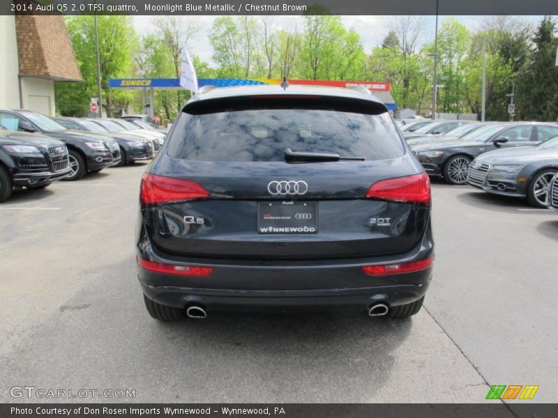 Moonlight Blue Metallic / Chestnut Brown 2014 Audi Q5 2.0 TFSI quattro