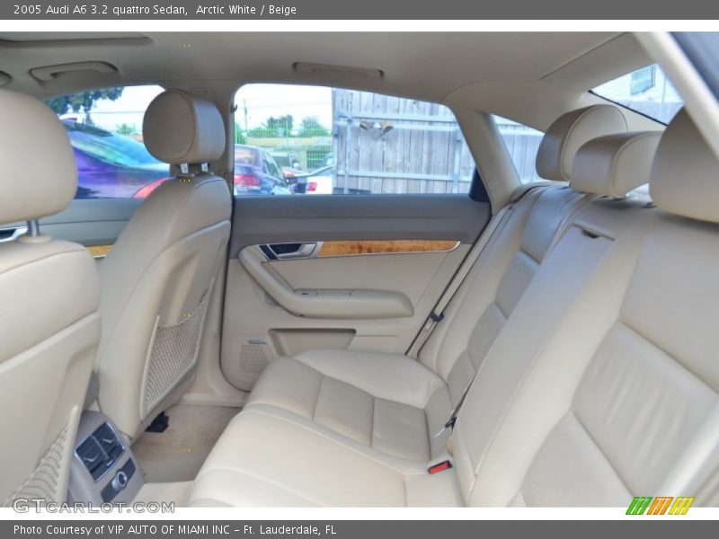 Arctic White / Beige 2005 Audi A6 3.2 quattro Sedan