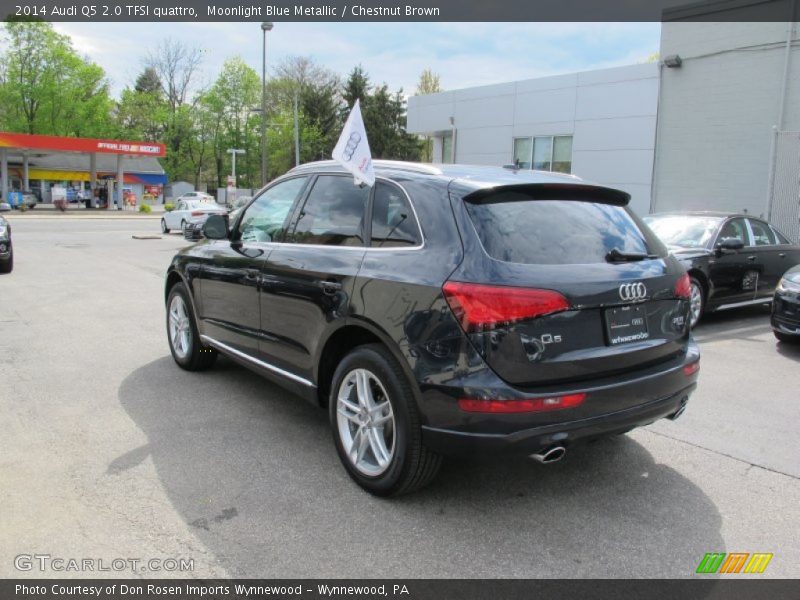 Moonlight Blue Metallic / Chestnut Brown 2014 Audi Q5 2.0 TFSI quattro