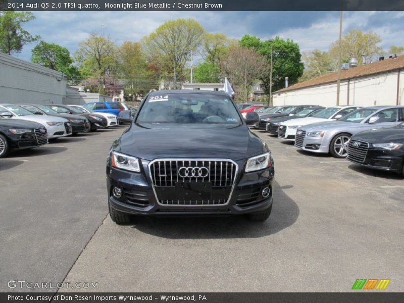 Moonlight Blue Metallic / Chestnut Brown 2014 Audi Q5 2.0 TFSI quattro