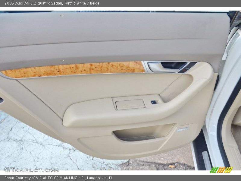 Arctic White / Beige 2005 Audi A6 3.2 quattro Sedan