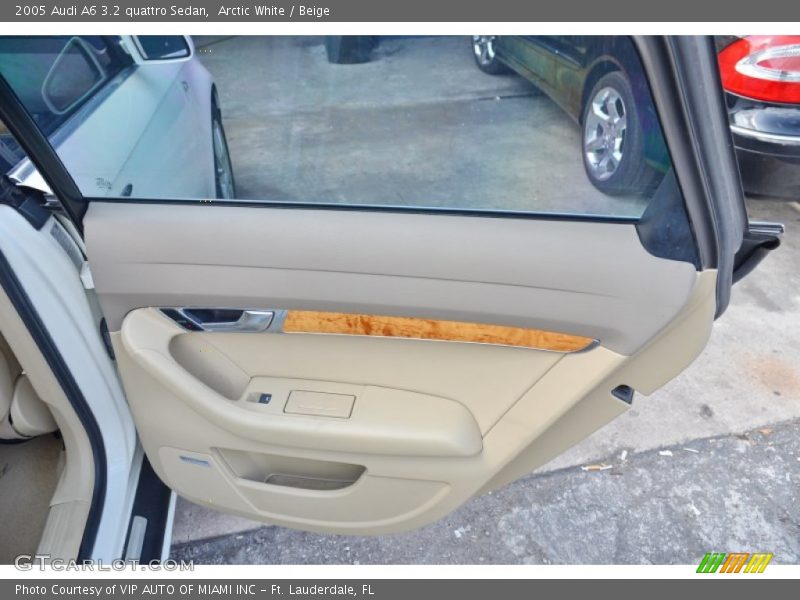 Arctic White / Beige 2005 Audi A6 3.2 quattro Sedan