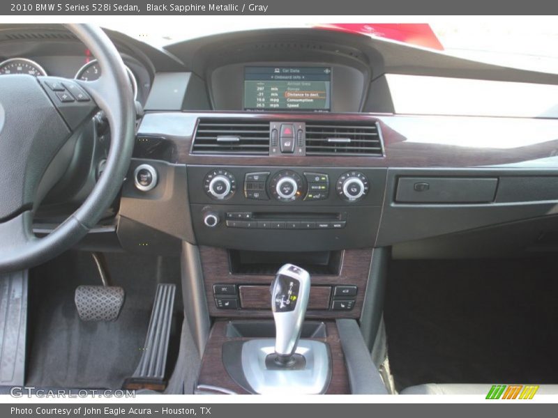 Black Sapphire Metallic / Gray 2010 BMW 5 Series 528i Sedan