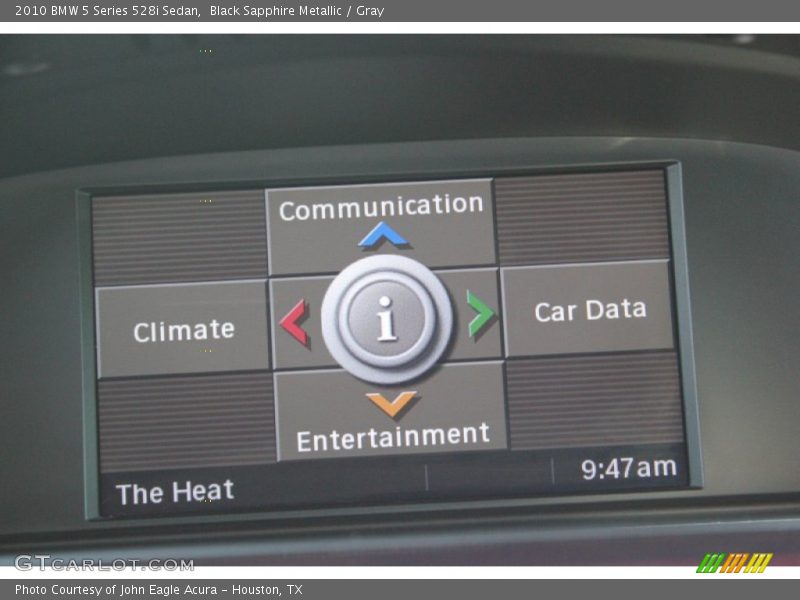 Black Sapphire Metallic / Gray 2010 BMW 5 Series 528i Sedan