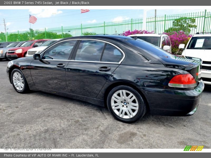 Jet Black / Black/Black 2003 BMW 7 Series 745i Sedan
