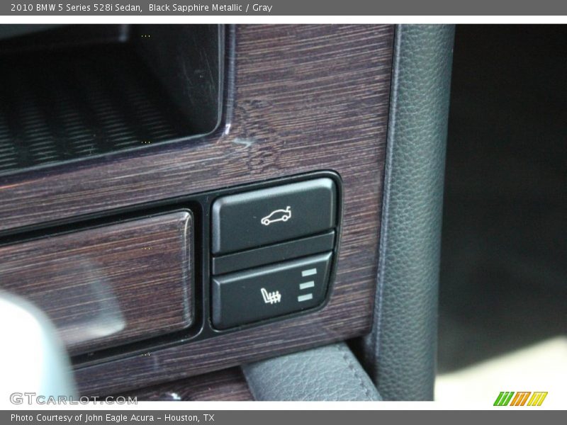 Black Sapphire Metallic / Gray 2010 BMW 5 Series 528i Sedan
