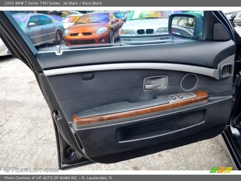 Jet Black / Black/Black 2003 BMW 7 Series 745i Sedan