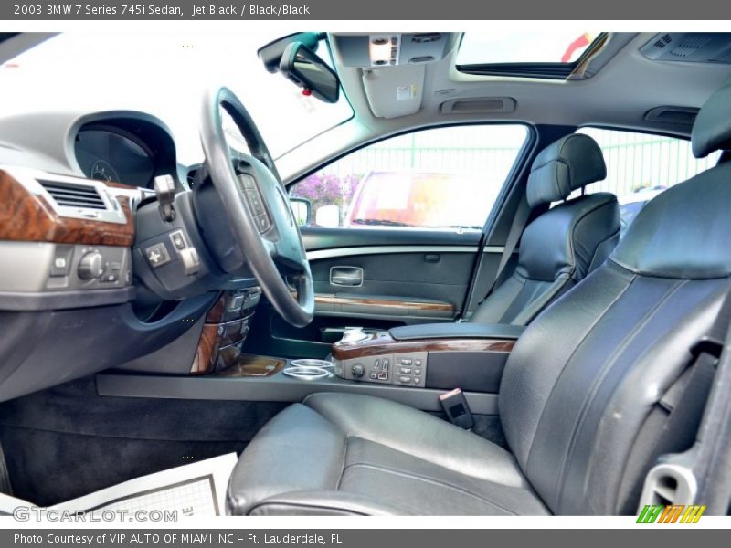 Jet Black / Black/Black 2003 BMW 7 Series 745i Sedan