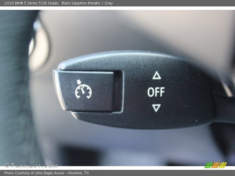 Black Sapphire Metallic / Gray 2010 BMW 5 Series 528i Sedan