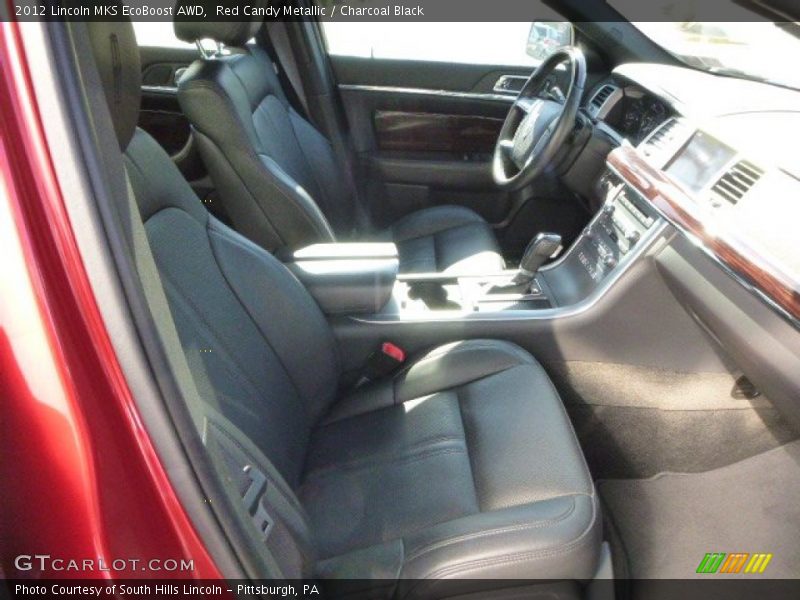 Red Candy Metallic / Charcoal Black 2012 Lincoln MKS EcoBoost AWD